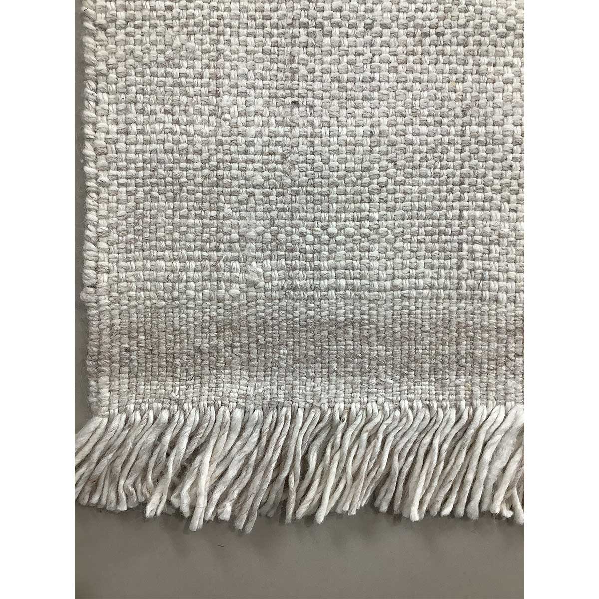 Hand Woven Wool Rug Lines Pattern Flat Weave Beige Color (Design FL-013) in London