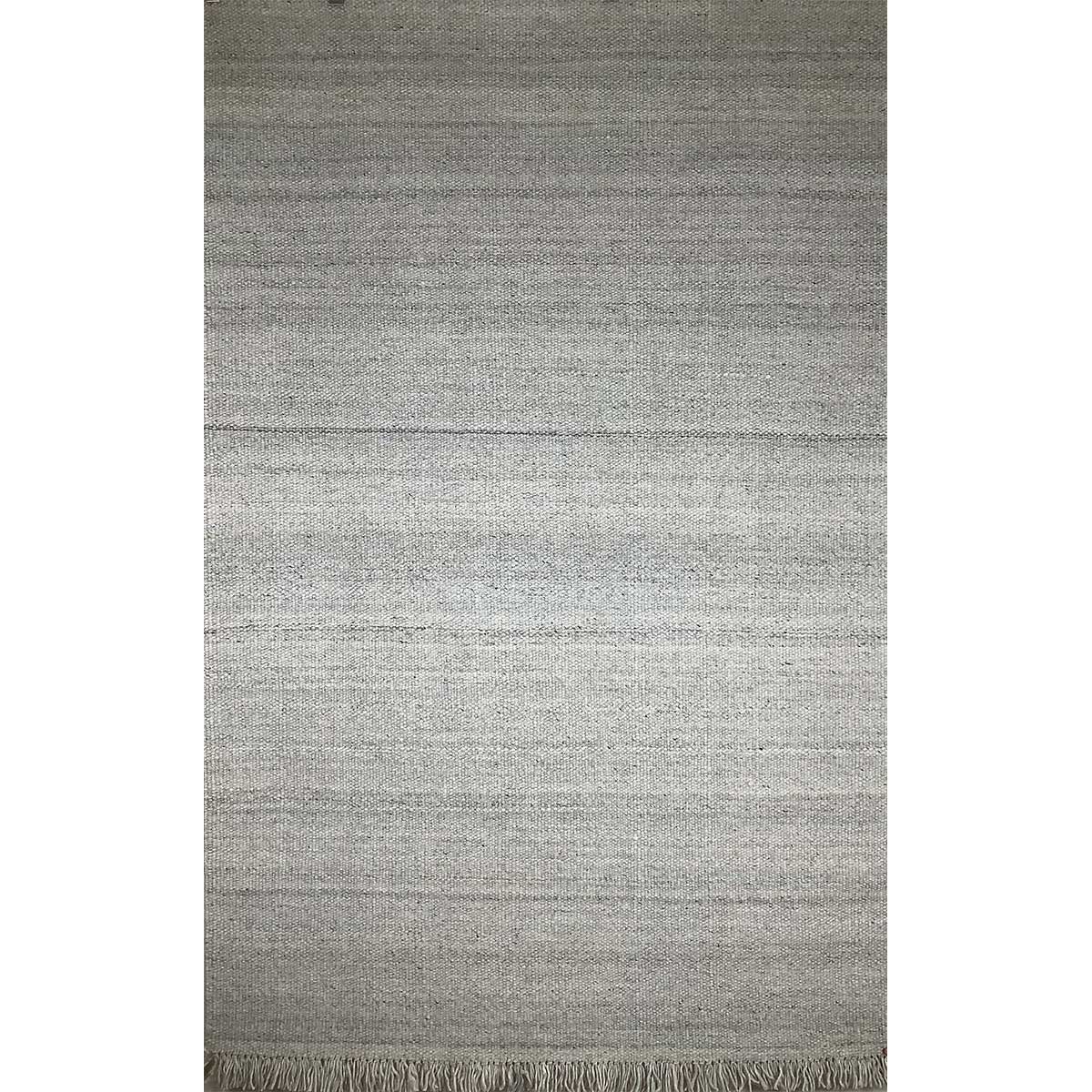 Flat Weave Wool Rug Basic Pattern Ivory Color Hand Woven (Design FL-037) in London