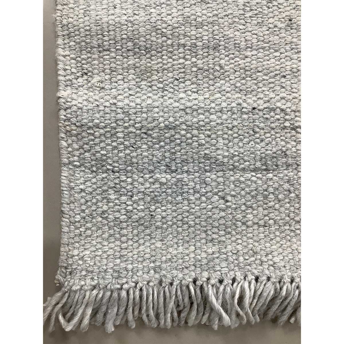 Flat Weave Wool Rug Basic Pattern Ivory Color Hand Woven (Design FL-037) in London