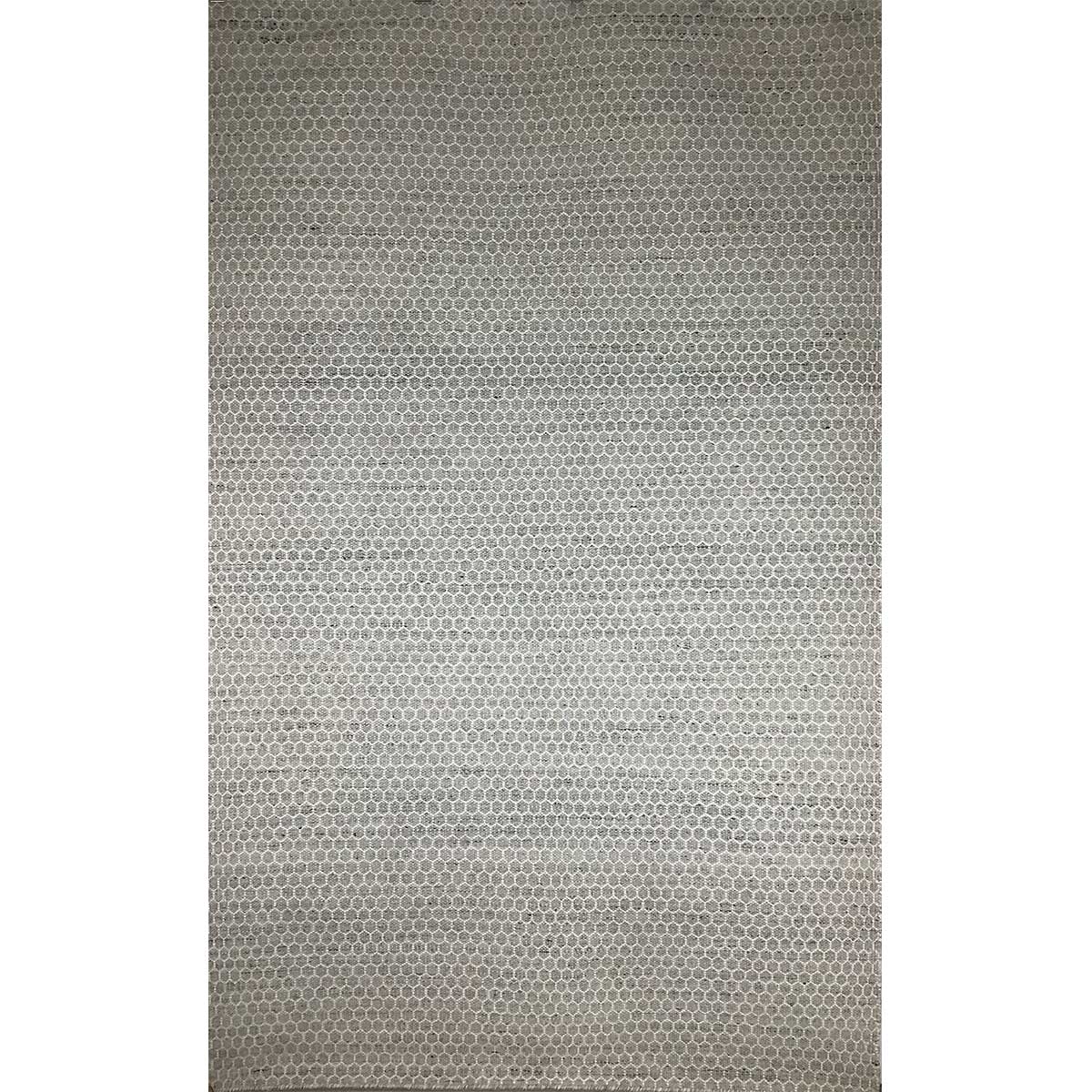 Hand Woven Wool Rug Geometric Pattern Flat Weave Cream Color (Design FL-040) in London