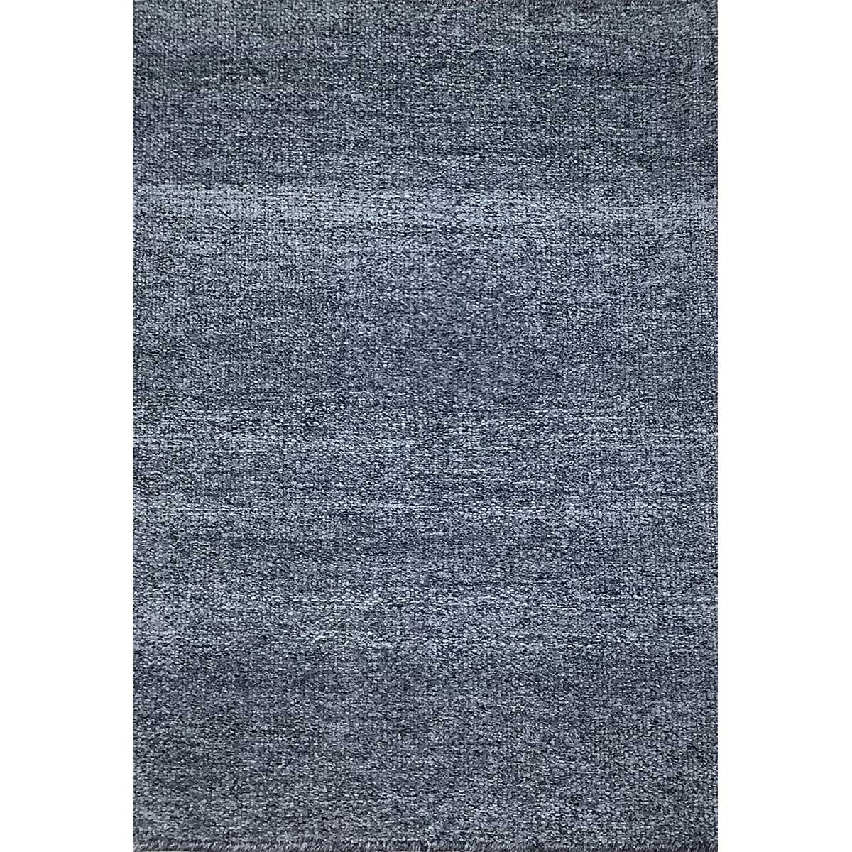 Flat Weave Wool Rug Basic Pattern Coal Color Hand Woven (Design FL-045) in London