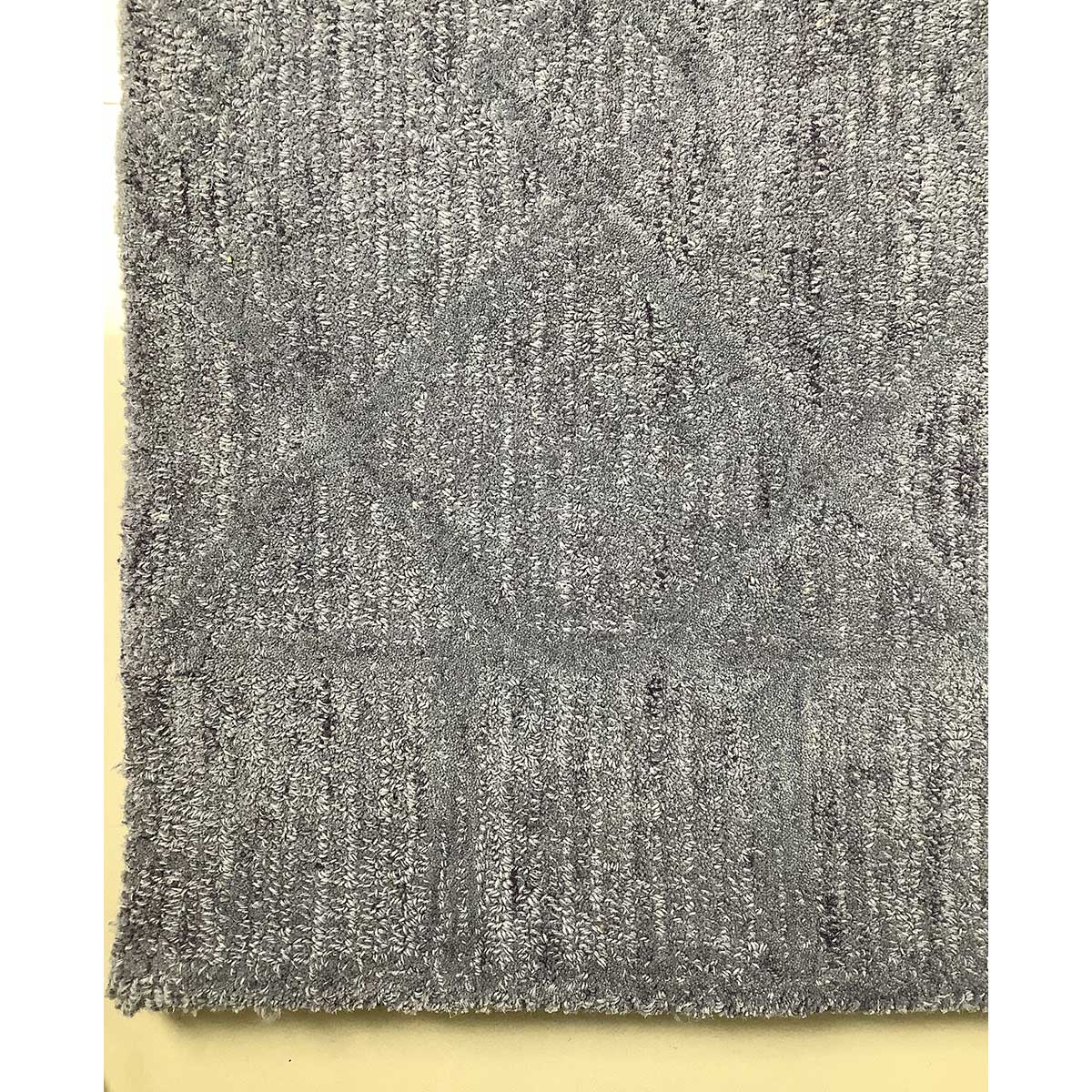 Hand-Tufted Ebony Wool Rug with Loop Pattern (Design Code HT-003) in Noida