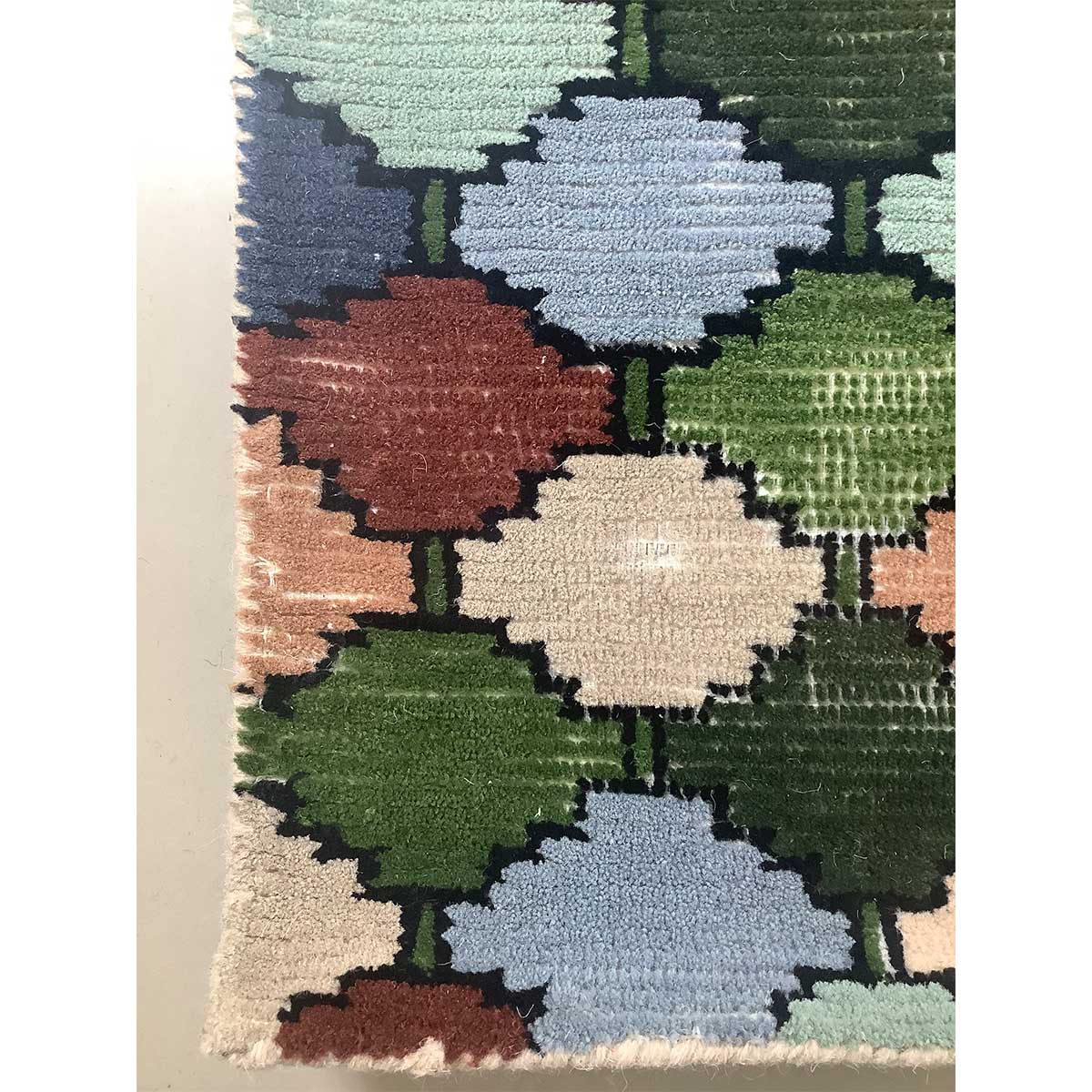 Premium Hand-Tufted Wool Rug with Zero Pile Pattern in Multicolor (Design Code HT-005) in Birmingham