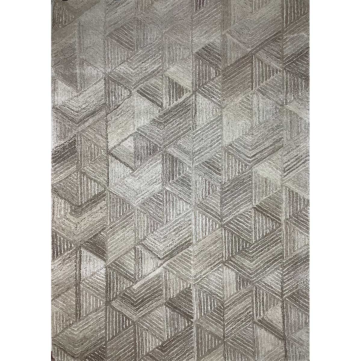 Luxury Hand-Tufted Viscose Rug in Beige with Loop Cut Pattern (Design Code HT-010) in Noida