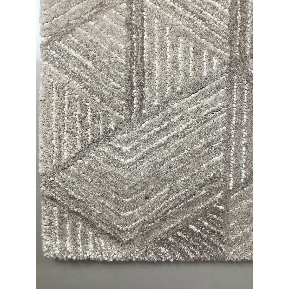 Luxury Hand-Tufted Viscose Rug in Beige with Loop Cut Pattern (Design Code HT-010) in Noida