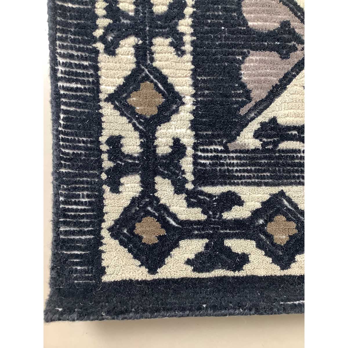 Premium Hand-Tufted Wool Rug in Blue with Zero Pile Pattern (Design Code HT-014) in Birmingham