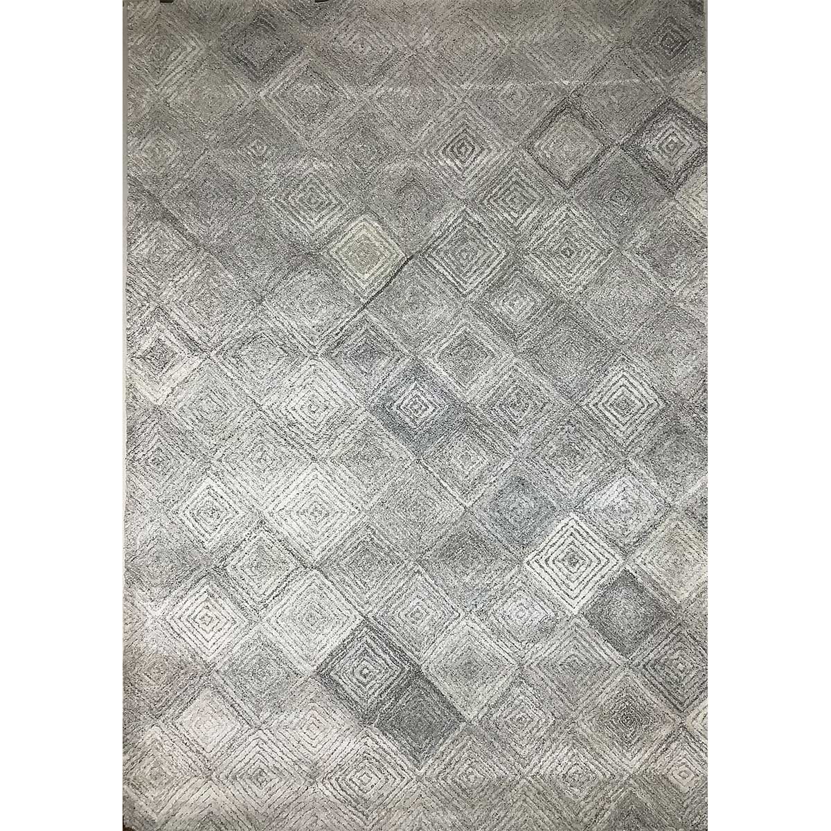 Hand-Tufted Cloud Viscose Rug with Loop Cut Pattern (Design Code HT-015) in Birmingham