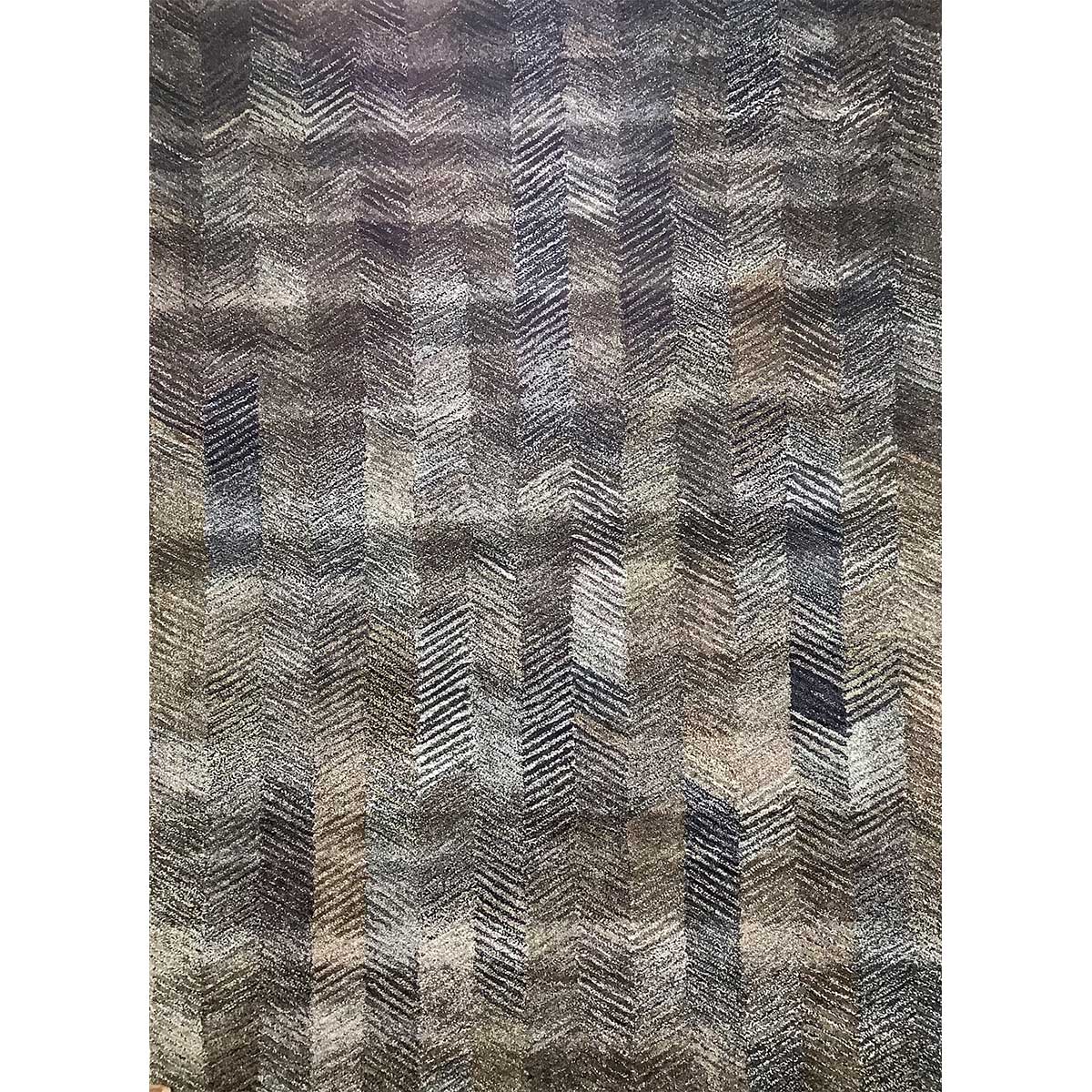 Premium Hand-Tufted Viscose Rug in Ebony with Loop Cut Pattern (Design Code HT-016) in Birmingham