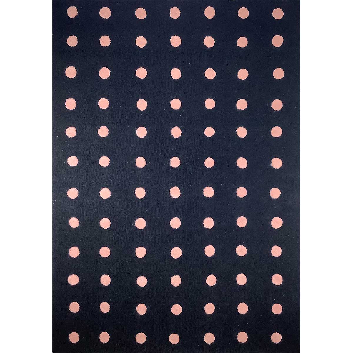 Elegant Hand-Tufted Wool Rug in Black and Pink with Loop Cut Pattern (Design Code HT-022) in Birmingham