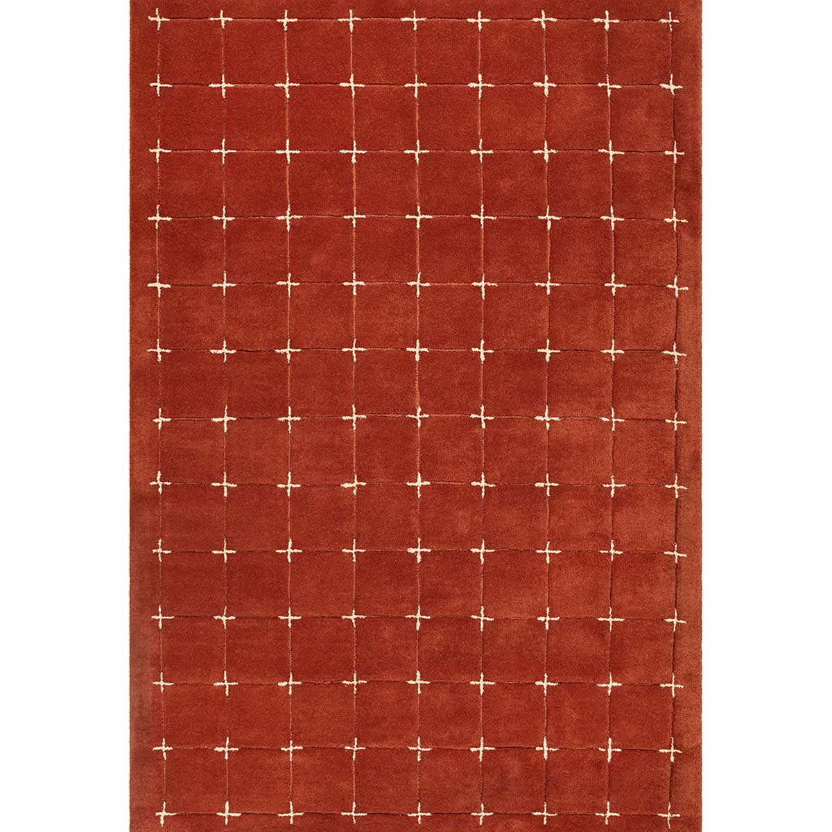 Hand Tufted Red Viscose Rug with Cut Pile – (Design Code HT-030) in Noida