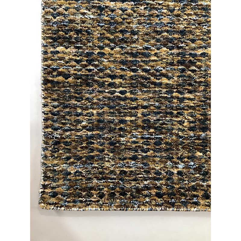 Hand Loom Pet Black Yellow Cut Pile Rug (Design MD-001) in Noida