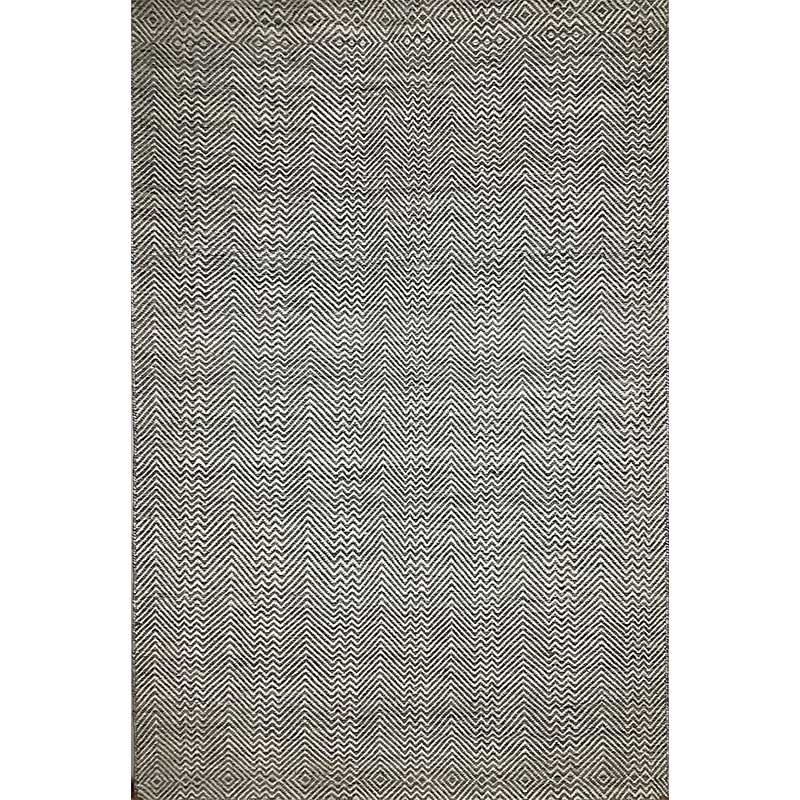 Hand Loom Grey White Cut Pile Pet Rug 12mm (Design MD-006) in Noida