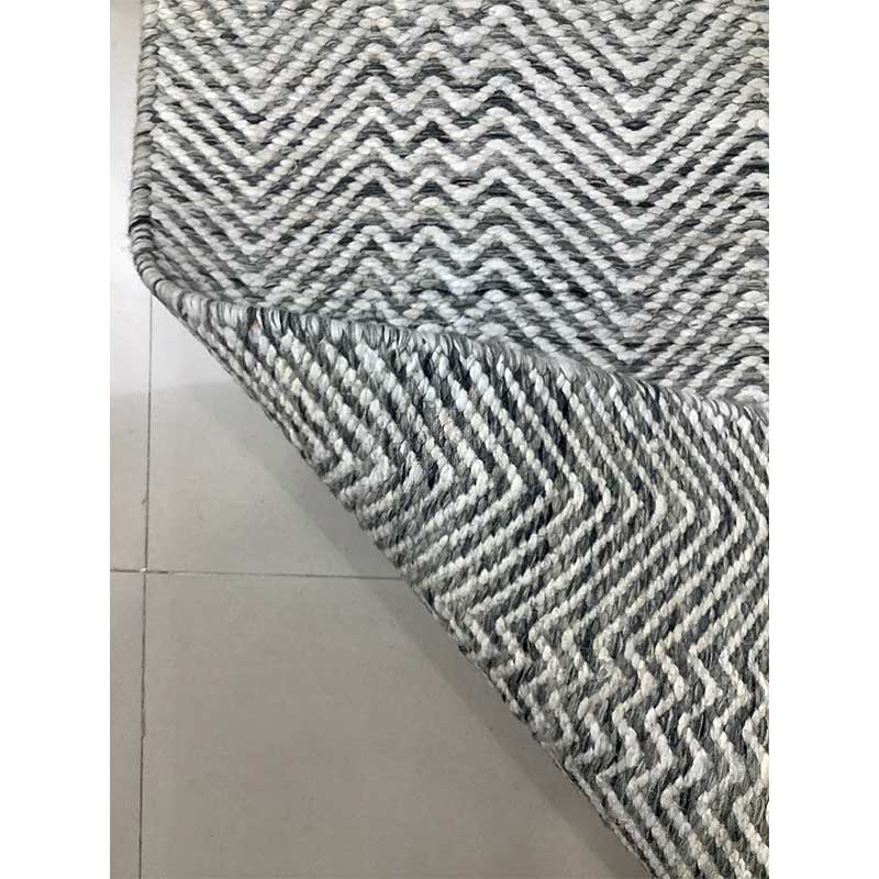 Hand Loom Grey White Cut Pile Pet Rug 12mm (Design MD-006) in Noida