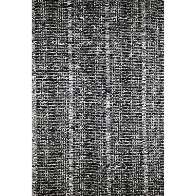 Hand Loom Black White Pet Rug Cut Pile 12mm Pile Height (Design MD-009) in Noida