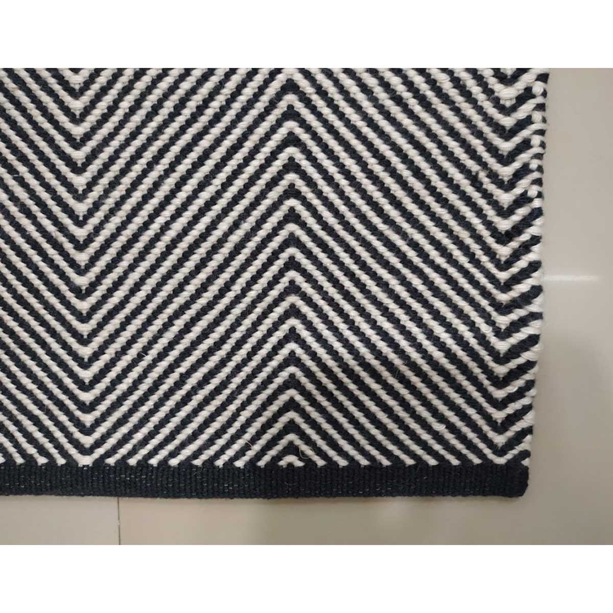 Hand Woven Pet Rug Coal Color Flat Weave Durable and Stylish (Design MD-014) in Sydney