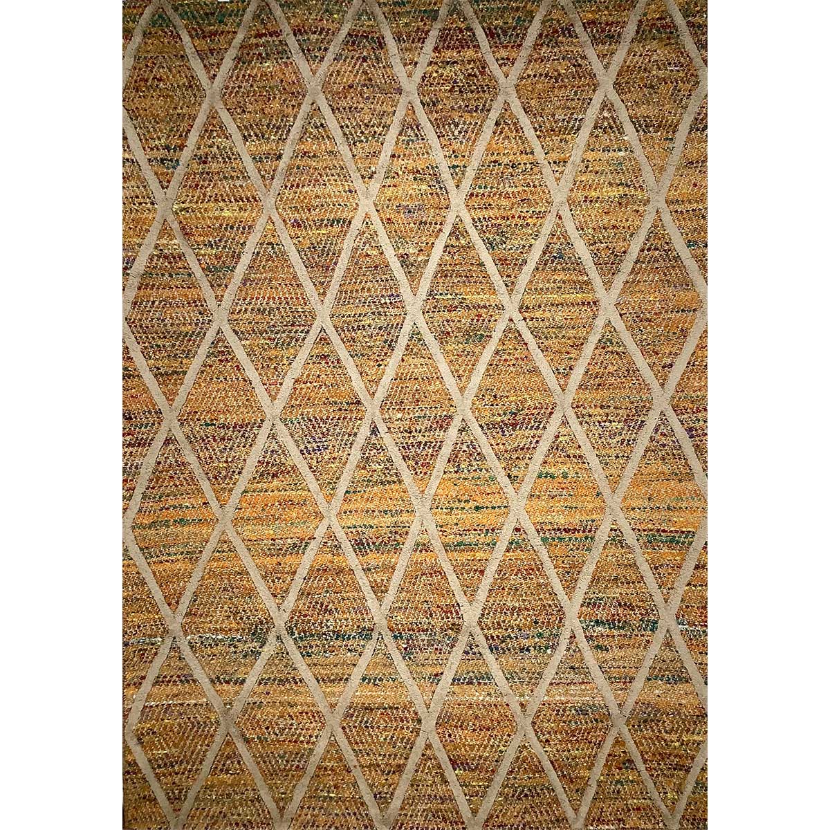 Multy Color Hand Woven Jute Wool Rug Flat Pile Design Stylish and Durable (Design NL-002) in Birmingham