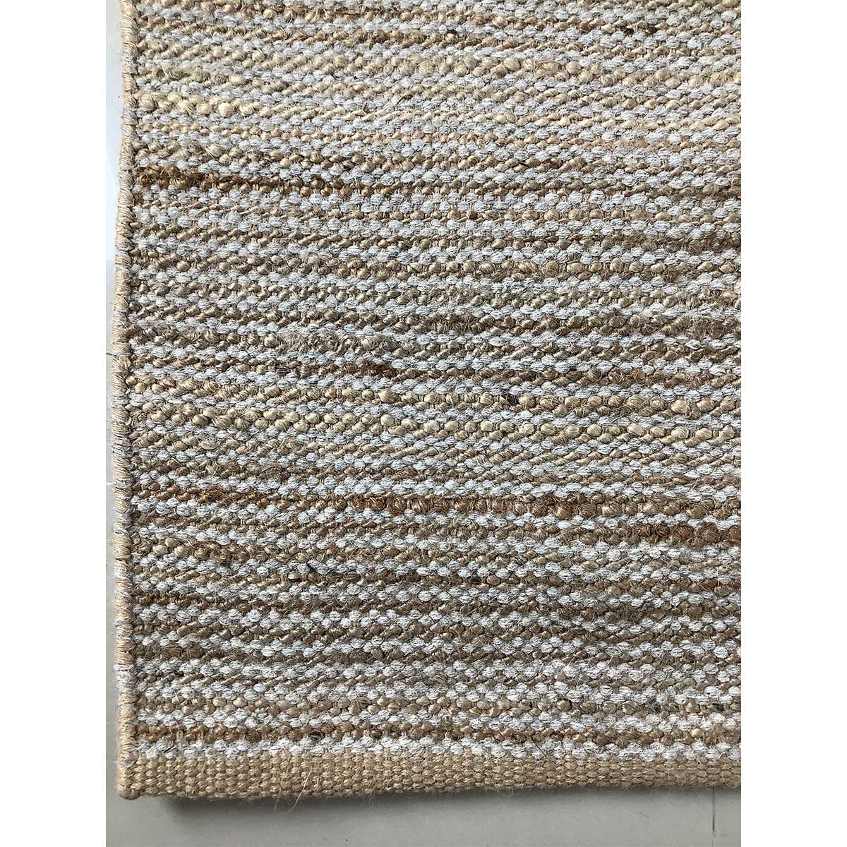 Hand Woven Jute Wool Rug Natural Color Flat Weave Durable and Stylish (Design NL-004) in Birmingham