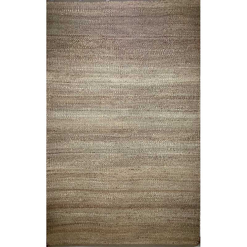 Hand Woven Soil Brown Flat Weave Wool Rug (Design NL-005) in Noida