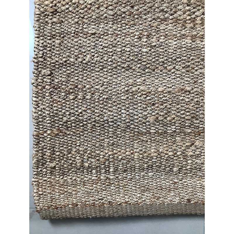 Hand Woven Soil Brown Flat Weave Wool Rug (Design NL-005) in Noida