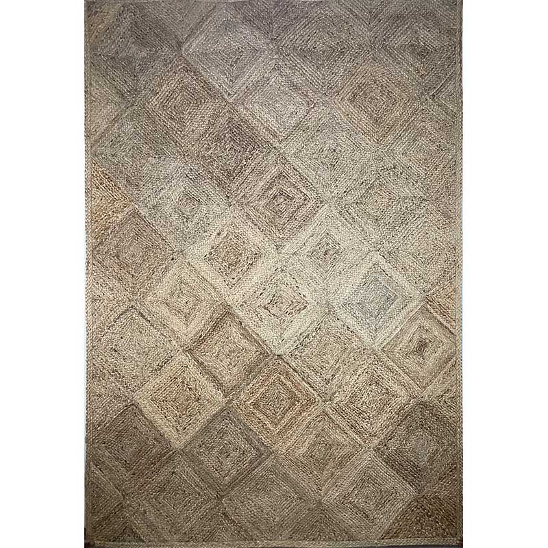 Hand Woven Wool Grey Flat Weave Rug (Design NL-011) in Noida