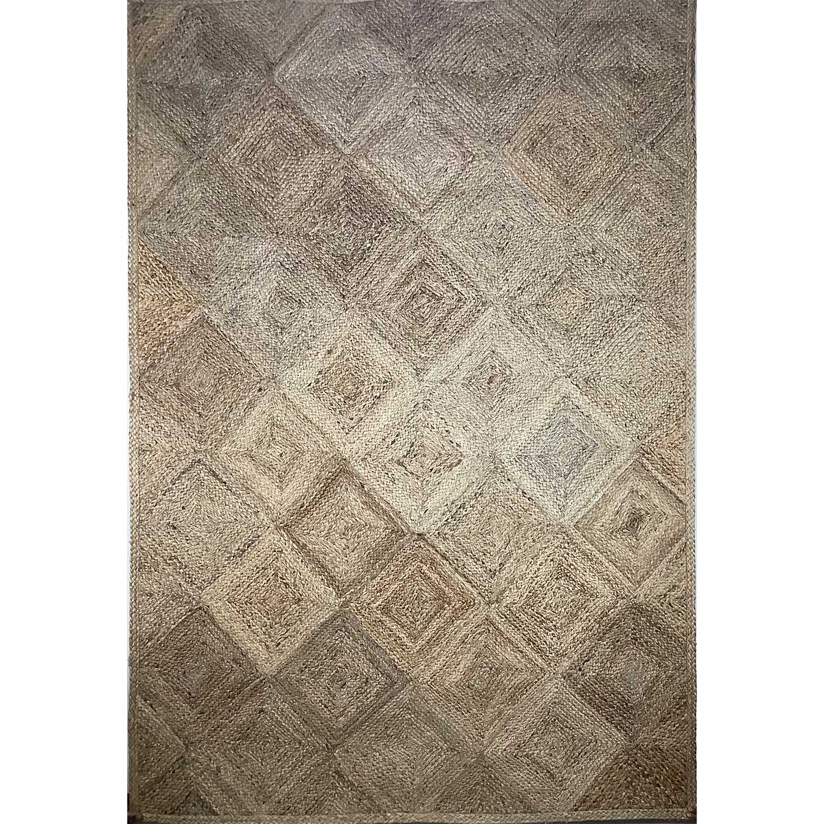 Hand Woven Jute Rug Natural Color Flat Weave Durable and Stylish (Design Code NL-011) in Birmingham