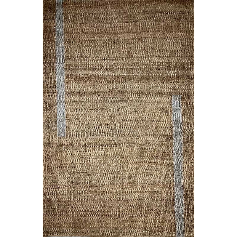 Wool Brown Grey Flat Weave Hand Woven Rug (Design NL-012) in Noida