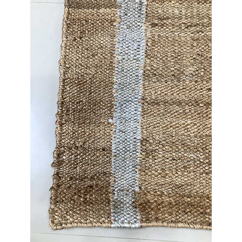 Wool Brown Grey Flat Weave Hand Woven Rug (Design NL-012) in Noida