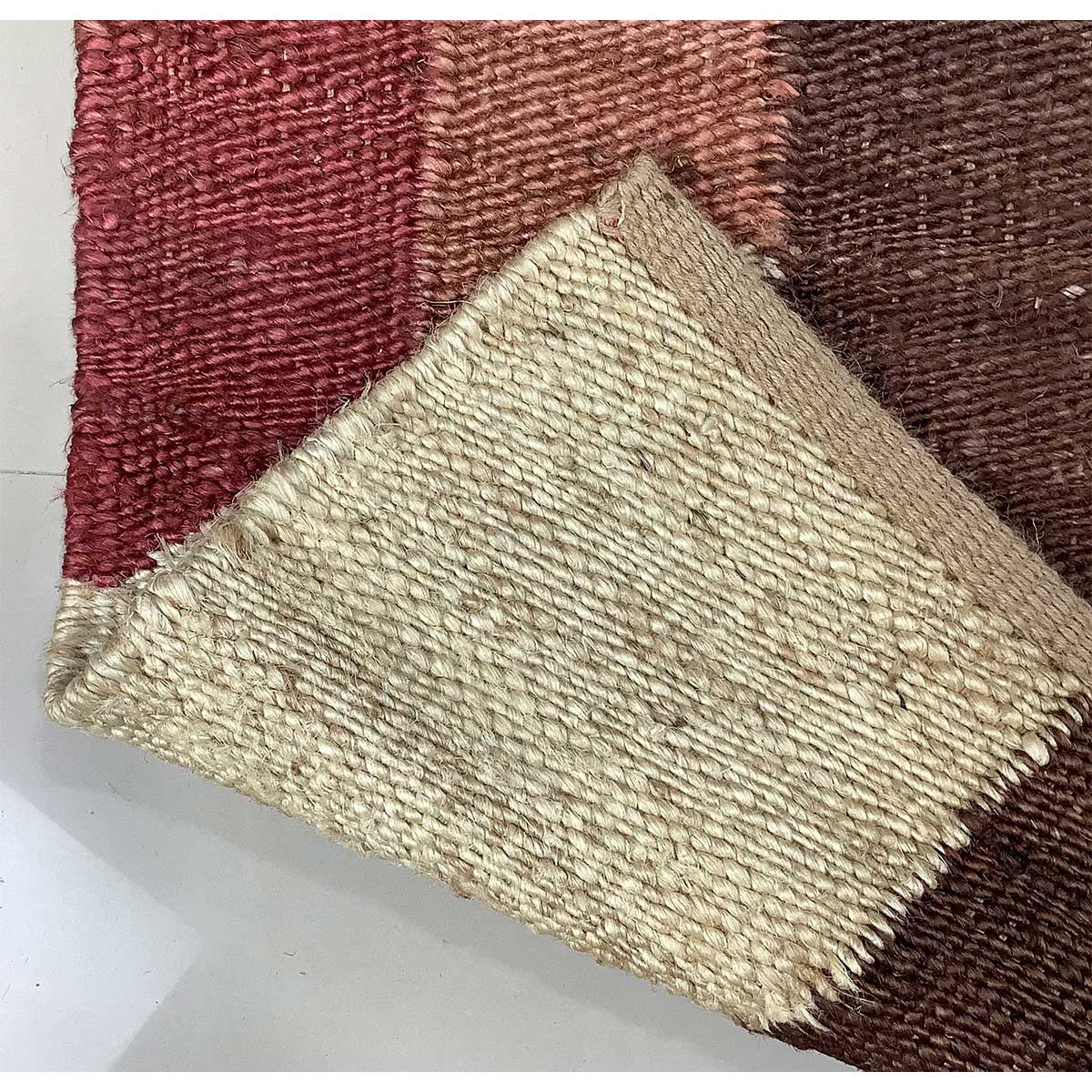 Hand Woven Jute Rug Multy Color Flat Weave Durable and Stylish (Design NL-014) in Birmingham