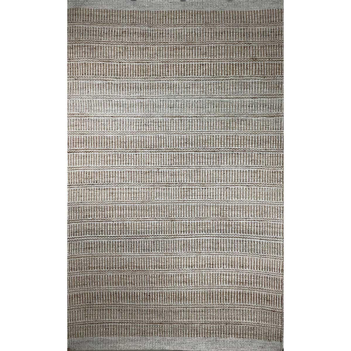 Hand Woven Jute Wool Rug Natural Color Flat Weave Durable and Stylish (Design NL-016) in Birmingham