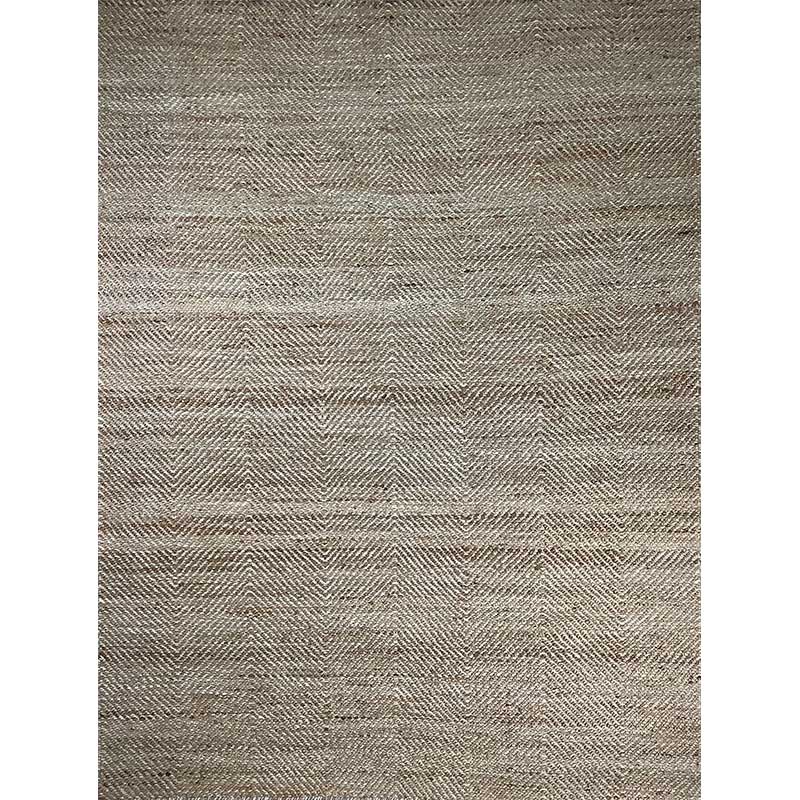 Grey Brown Wool Flat Weave Hand Woven Rug (Design NL-018) in Noida