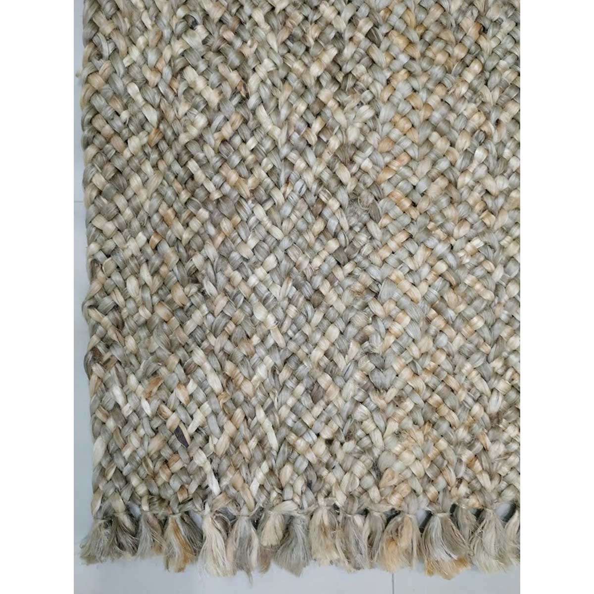 Premium Hand Woven Jute Rug Natural Color Braided Pattern Timeless and Durable (Design NL-024) in Birmingham