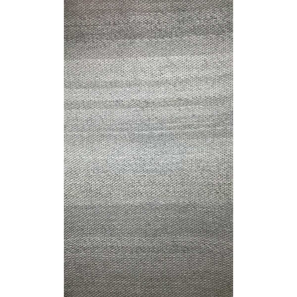 Hand Woven Wool Rug Silver Color Flat Weave Durable and Stylish (Design OD-001) in Birmingham