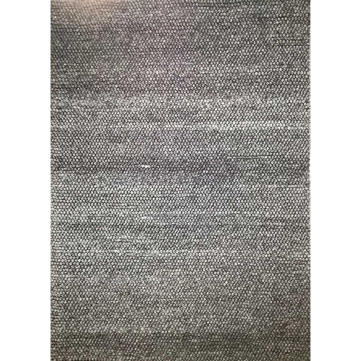 Premium Hand Woven Wool Rug Dark Grey Color Loop Pattern 10mm Pile Height Timeless and Durable (Design OD-004) in Birmingham