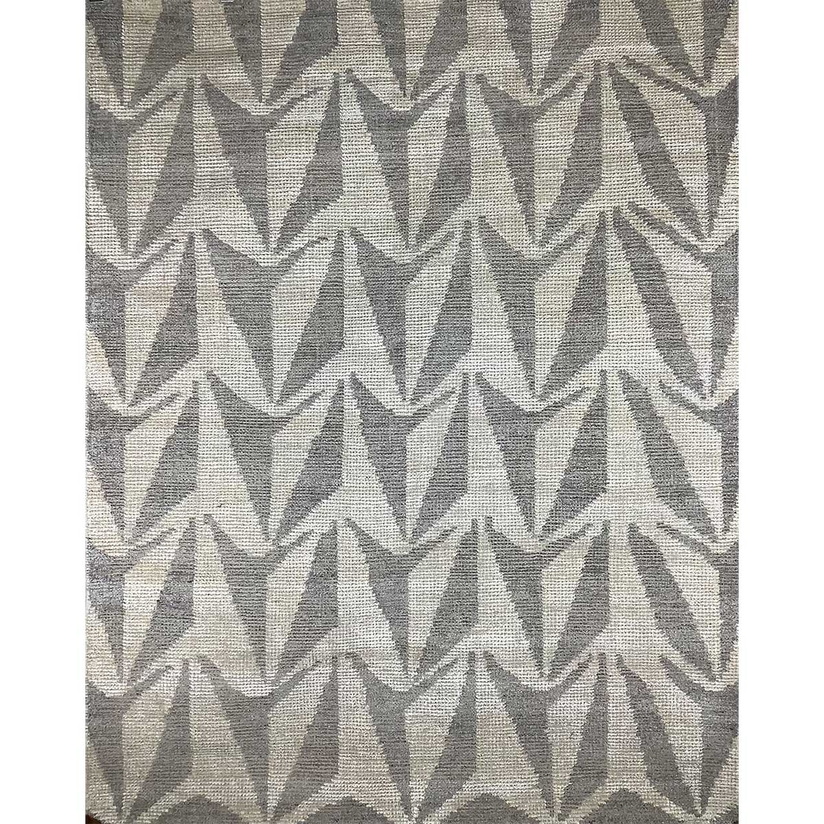 Premium Hand Woven Viscose Rug Silver Color Zero Pile Flat Weave Timeless and Durable (Design OD-009) in Noida