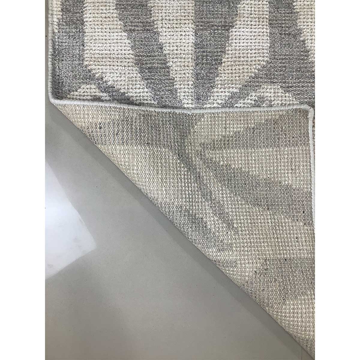 Premium Hand Woven Viscose Rug Silver Color Zero Pile Flat Weave Timeless and Durable (Design OD-009) in Noida