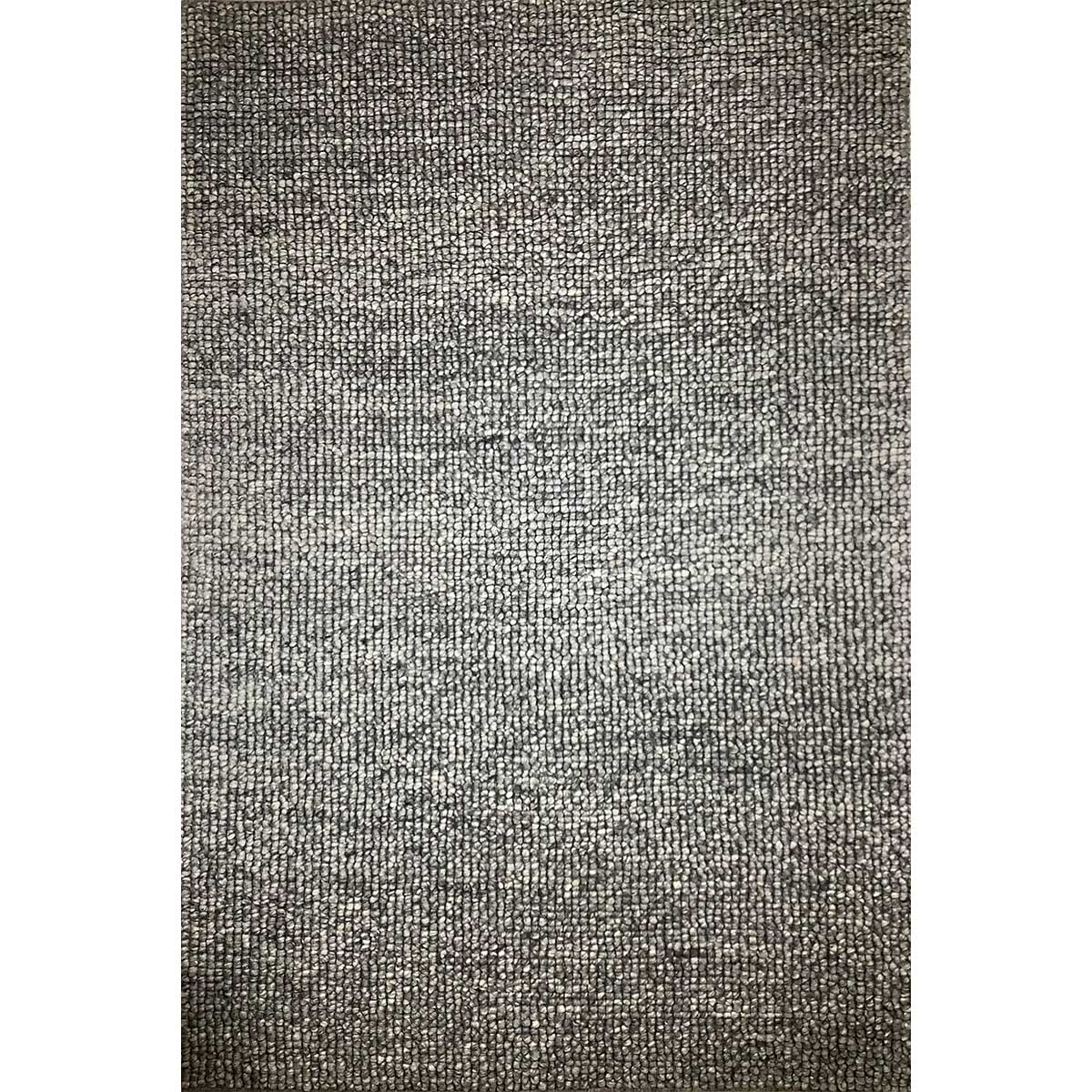 Hand Woven Wool Rug Charcoal Color Loop Pattern 10mm Pile Height Durable and Stylish (Design OD-010) in Birmingham