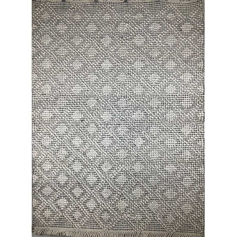 Greige Wool Rug – Flat Weave Hand-Woven Pattern (Design Code OD-013) in Birmingham