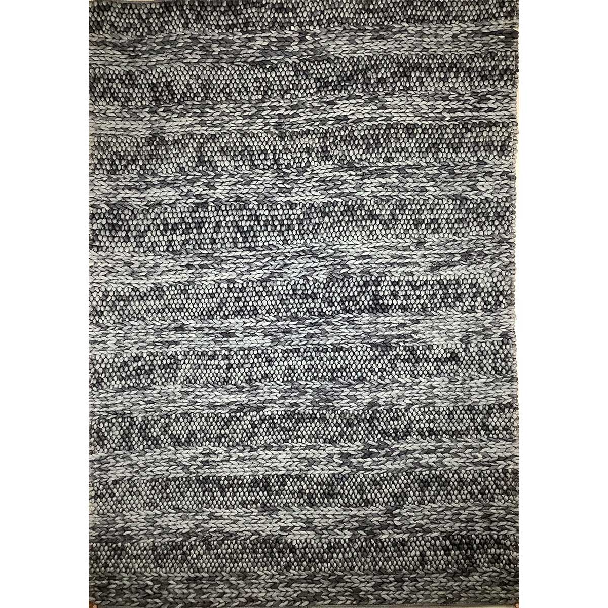 Premium Hand Woven Wool Rug Grey Color Flat Weave 10mm Pile Height Timeless and Durable (Design OD-018) in Birmingham