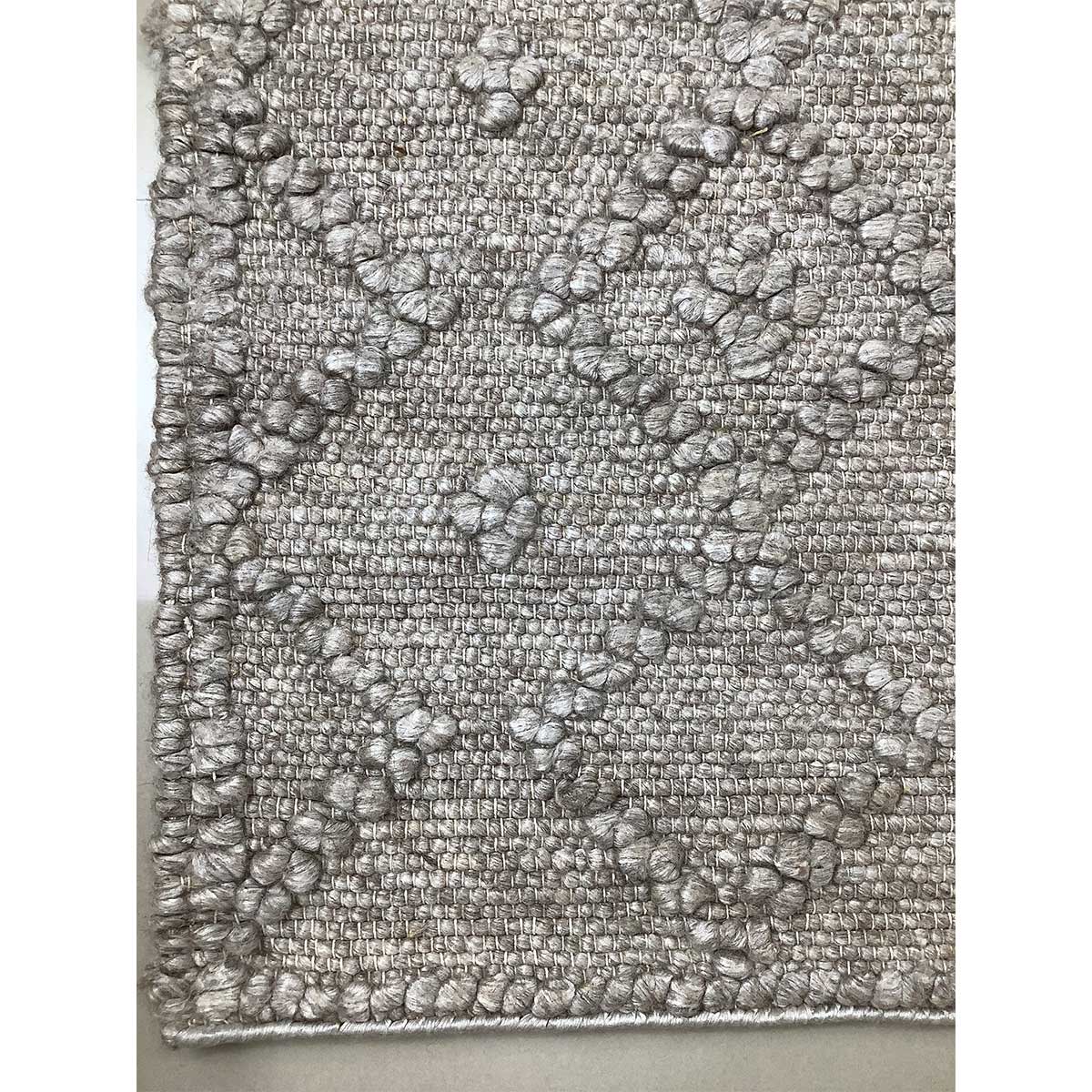 Hand Woven Viscose Rug Taupe Color Loop Pattern Flat Weave Durable and Stylish (Design OD-021) in Noida