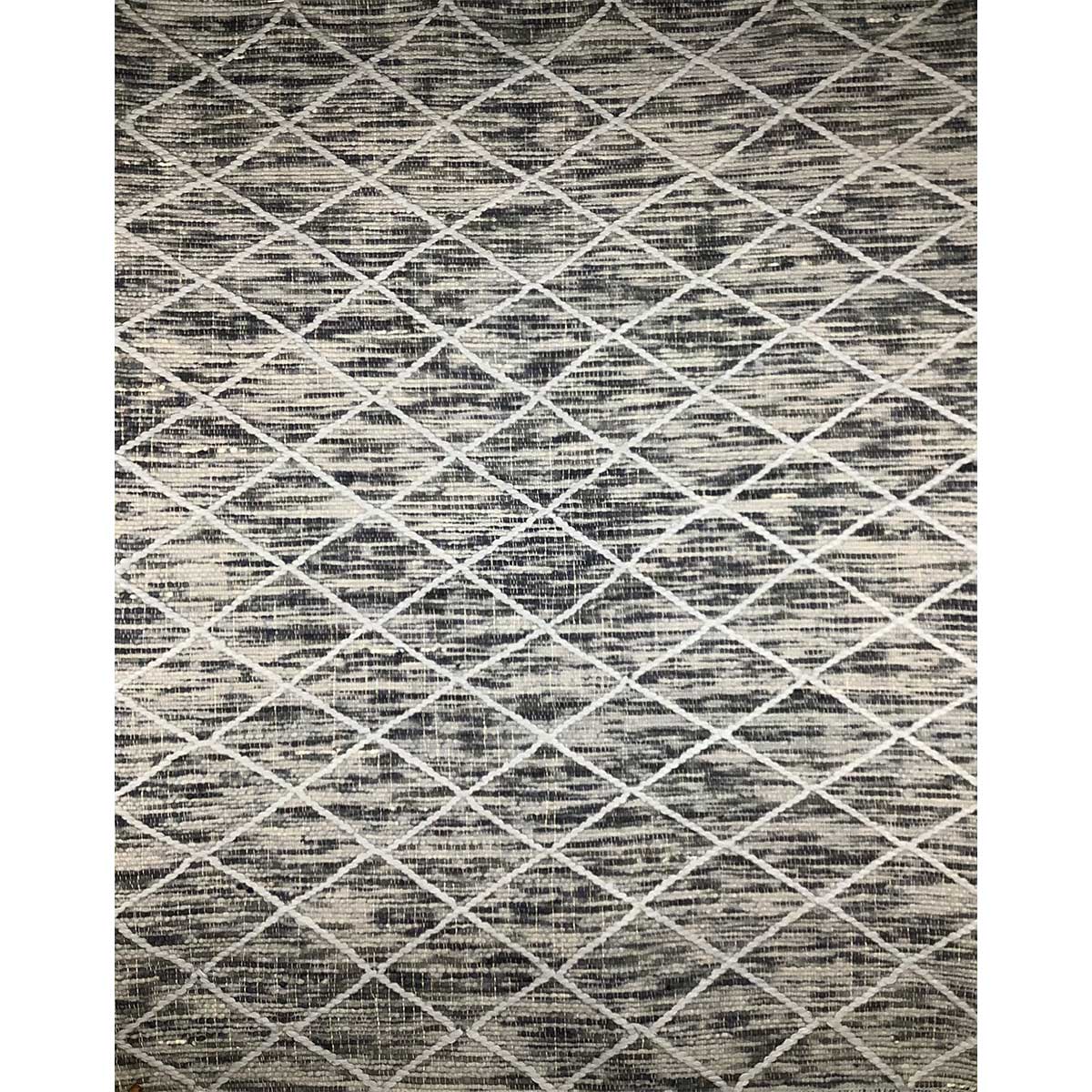 Hand Woven Wool Rug Blue Color Flat Weave Durable and Stylish (Design OD-026) in Birmingham