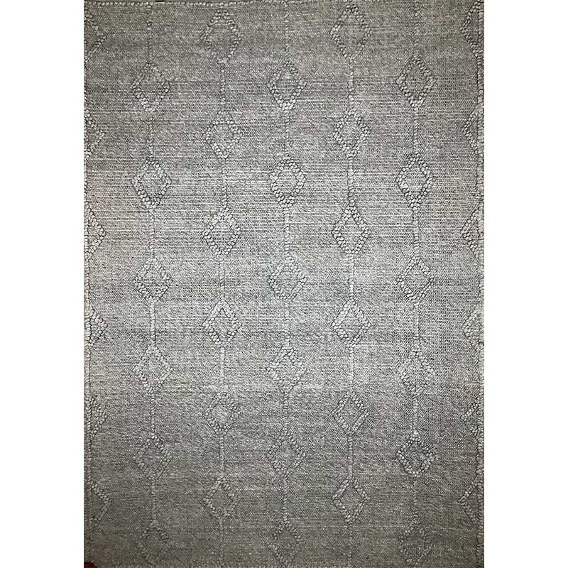 Hand-Woven Wool Rug in Iron Grey – Flat Weave Style (Design Code OD-027) in Birmingham