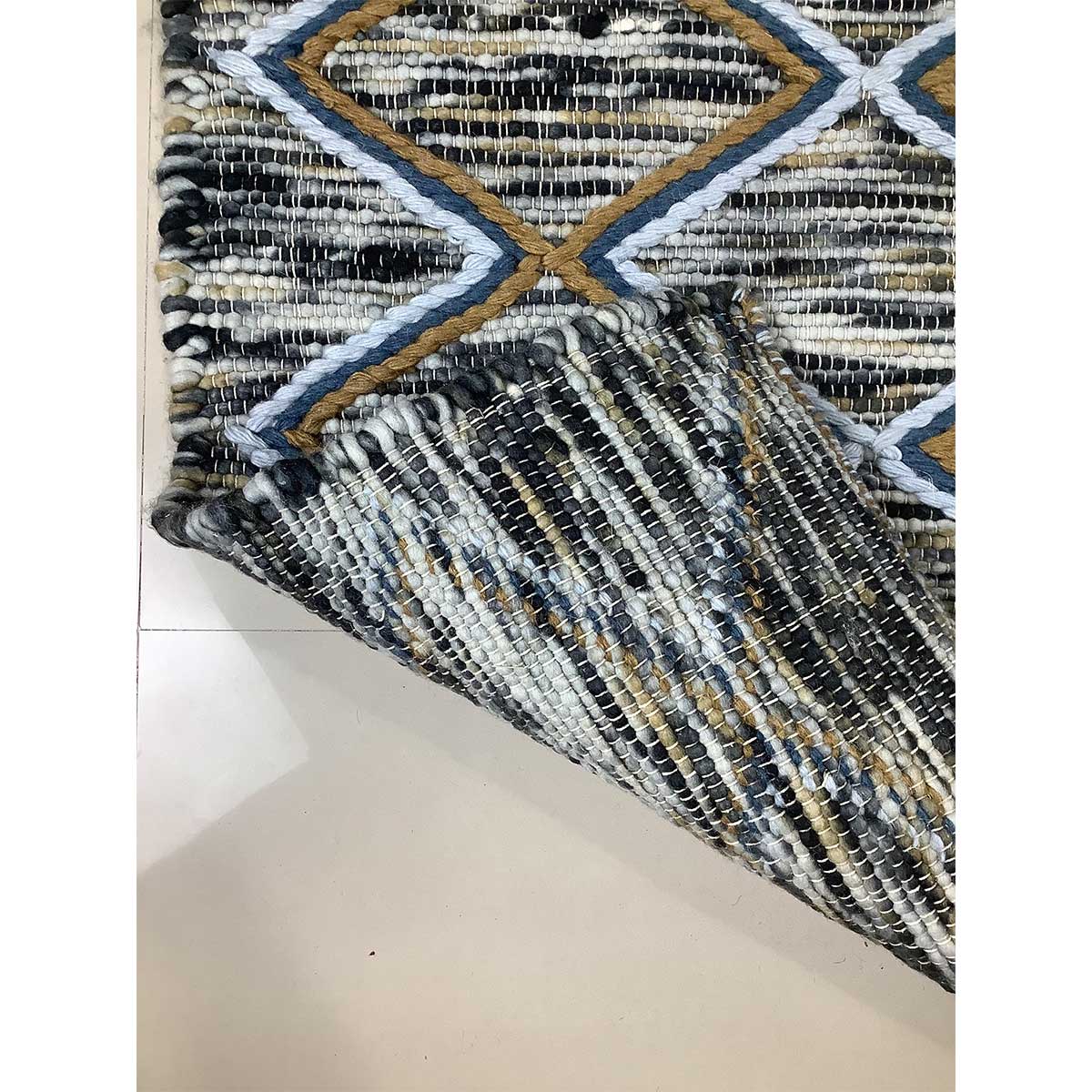 Premium Hand Woven Wool Rug Multy Color Flat Weave Timeless and Durable (Design OD-032) in Birmingham