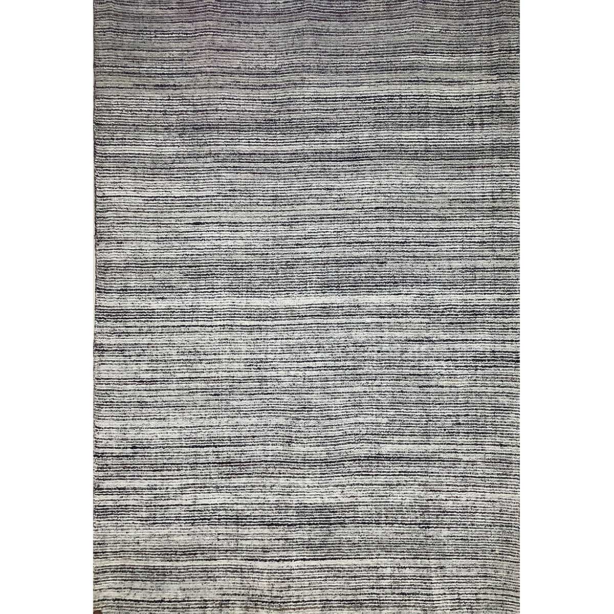 Hand Loom Viscose Grey Rug 10mm Pile Height Loop Cut Pattern (Design TX-006) in Norway