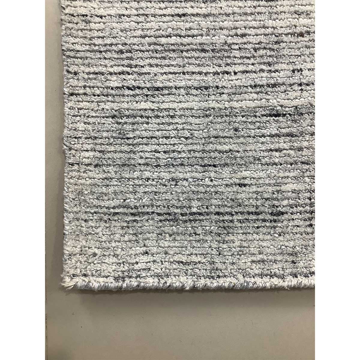 Hand Loom Viscose Grey Rug 10mm Pile Height Loop Cut Pattern (Design TX-006) in Norway