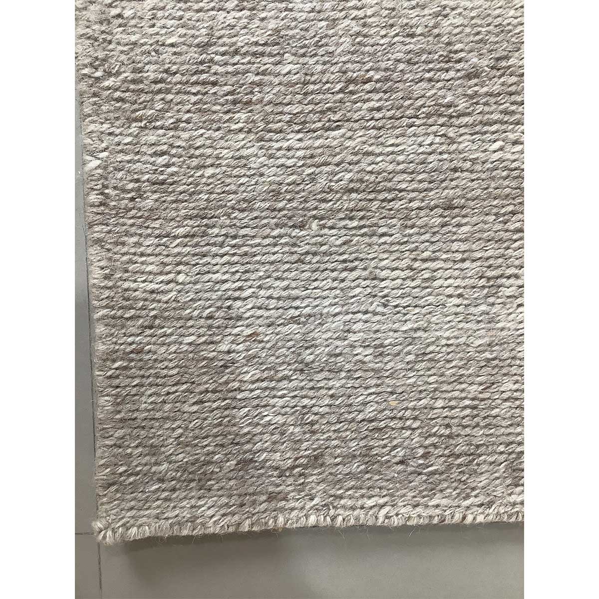 Flat Weave Hand-Knotted Beige Plain Wool Rug – (Design Code TX-010) in Croatia