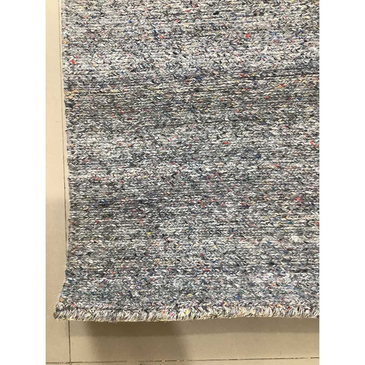 Handwoven Multicolor Plain Wool Rug – Flat Weave (Design Code TX-011) in Croatia