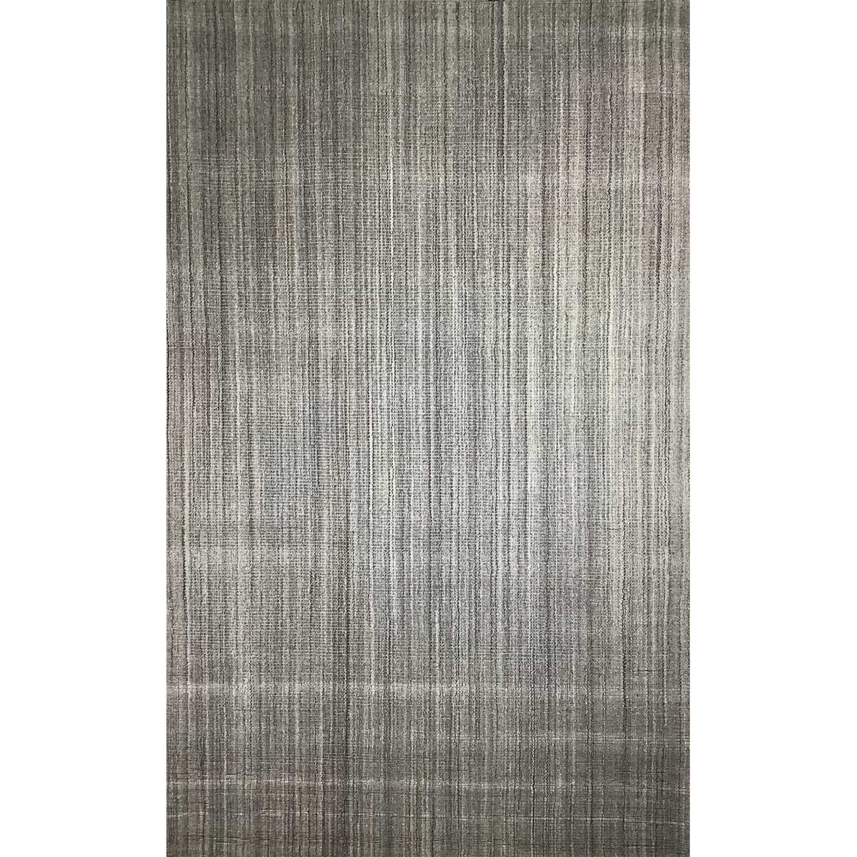 Wool Grey Hand Loom Rug 10mm Pile Height Loop Cut Pattern (Design TX-016) in Norway