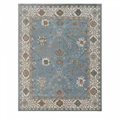 Aqua and Cream Hand-Knotted Persian Wool Rug – (Design Code HKC-029) Manufacturers, Suppliers, Exporters in Malaysia