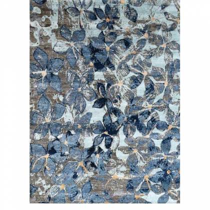 Blue Rust Wool Rug – Hand-Knotted Persian Pattern (Design Code QN-52) Manufacturers, Suppliers, Exporters in Noida