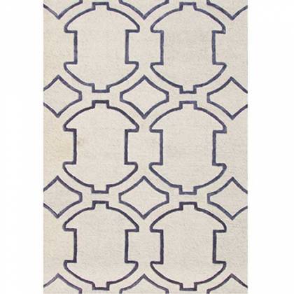 Blue Wool Rug with Loop Texture – Hand-Tufted (Design Code 003) Manufacturers, Suppliers, Exporters in Noida